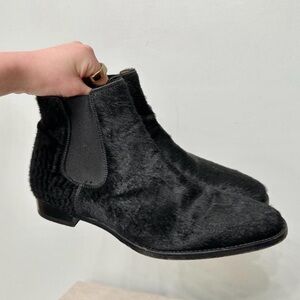 Ralph Lauren Purple Label Pony Hair Chelsea Boots EUR 38 US 7.5 Horse Calf Italy